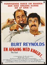 3b630 END Danish '78 Burt Reynolds & Dom DeLuise, death is a pie in the face from god!