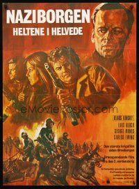 3b631 EROI ALL'INFERNO Danish '74 Lars Bloch, Klaus Kinski, Nazi soldiers w/dogs!