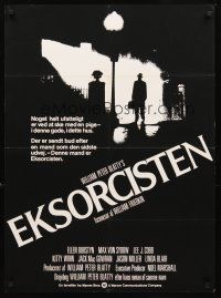 3b633 EXORCIST Danish '74 William Friedkin, Max Von Sydow, William Peter Blatty horror classic!