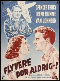 3b656 GUY NAMED JOE Danish '51 World War II pilot Spencer Tracy loves Irene Dunne after death!