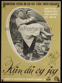 3b692 NOW & FOREVER Danish '56 wonderful full-length image of young lovers who elope!