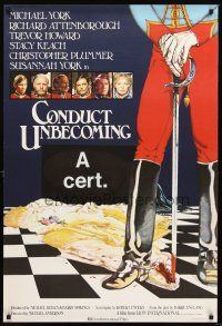 3b473 CONDUCT UNBECOMING English 1sh '75 unspeakable crime among officers & ladies!
