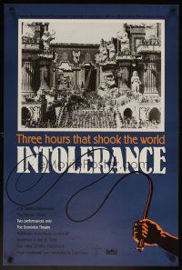 3b479 INTOLERANCE English double crown R88 D.W. Griffith, 3 hours that shook the world, different!