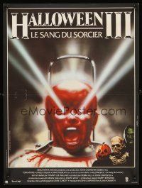 3b269 HALLOWEEN III French 15x21 '82 Season of the Witch, horror sequel, cool horror image!