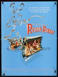3b280 WHO FRAMED ROGER RABBIT French 15x21 '88 Robert Zemeckis, Bob Hoskins, sexy Jessica Rabbit!