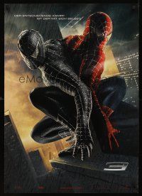 3b100 SPIDER-MAN 3 teaser DS German '07 Sam Raimi, Tobey Maguire in red & black costumes!