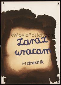 3b182 LAURAL WRACAM Polish 19x27 '75 Trojanowski artwork of parchment paper!