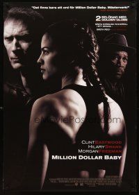 3b213 MILLION DOLLAR BABY DS Swedish '04 Clint Eastwood, boxer Hilary Swank, Morgan Freeman