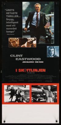 3b231 IN THE LINE OF FIRE Swedish stolpe '93 Wolfgang Petersen, Clint Eastwood as Secret Service!