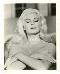 3c035 ANITA EKBERG 8x10 still '50s naked close up the Swedish sex symbol covered only by her arms!
