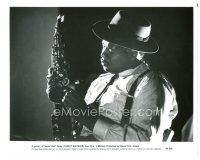 3c112 BIRD 8x10 still '88 c/u of Forest Whitaker as jazz legend Charlie Parker with saxophone!