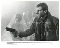 3c115 BLADE RUNNER 7.5x9.25 still '82 great profile close up of Harrison Ford pointing gun!