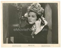 3c125 BORN TO KILL 8x10 still '46 close up of Claire Trevor in cool outfit at telephone!