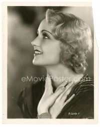 3c151 CAROLE LOMBARD 8x10 still '30s great sexy young profile portrait of the beautiful actress!