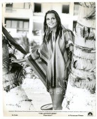 3c212 LEIGH TAYLOR-YOUNG 8x9.75 still '70 with wet hair wearing only a pancho from The Adventurers!