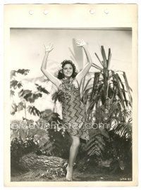 3c249 EBB TIDE 8x11 key book still '37 full-length Lina Basquette in great island native dress!