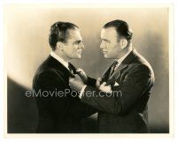 3c346 G-MEN 8x10 still '35 c/u of James Cagney glaring at Robert Armstrong by Bert Longworth!