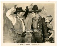 3c307 GAY DEFENDER 8x10 still '27 Thelma Todd stands behind Richard Dix threatening man w/ knife!