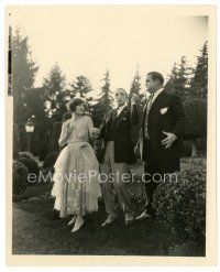 3c338 GIRL IN THE LIMOUSINE 8x10 still '24 Claire Adams between Larry Semon & Oliver Hardy!