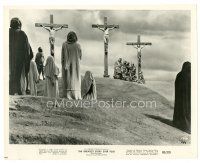 3c369 GREATEST STORY EVER TOLD 8x10 still '65 George Stevens, Max Von Sydow as Jesus on the cross!