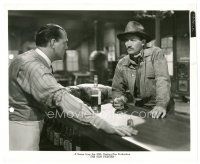 3c374 GUNFIGHTER 8x10 key book still '50 Karl Malden serves Gregory Peck a drink at his bar!