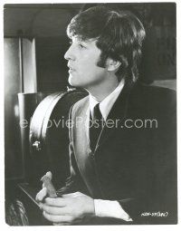 3c377 HARD DAY'S NIGHT 7.25x9.25 still '64 Beatles, wonderful profile portrait of John Lennon!