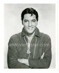 3c380 HARUM SCARUM 8x10 still '65 great waist-high smiling portrait of Elvis Presley!