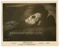 3c413 HORROR OF DRACULA 8x10 still '58 cool close up of vampire Christopher Lee in coffin!