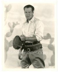 3c455 JACK HOLT 8x10 still '30s great full-length portrait wearing gunbelt by Gene Robert Richee!