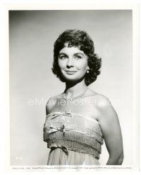 3c473 JEAN SIMMONS 8x10 still '61 great waist-high smiling portrait out of costume from Spartacus!