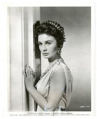 3c474 JEAN SIMMONS 8x10 still '61 waist-high wearing great costume & jewelry from Spartacus!