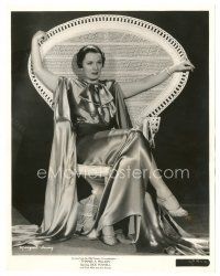3c593 MARGARET IRVING 8x10 still '35 full-length in cool wicker chair from Thanks a Million!