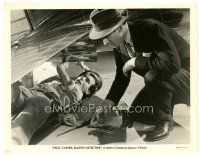 3c672 NICK CARTER MASTER DETECTIVE 8x10 still '39 Walter Pidgeon gives cigarettes to mechanic!