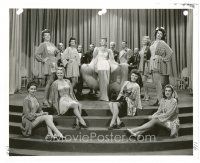 3c674 NIGHT & DAY 8x10 key book still '46 Eve Arden posing on stage with men & chorus girls!