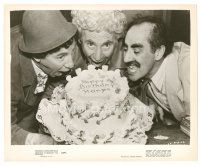 3c677 NIGHT IN CASABLANCA candid 8x10 still '46 Groucho, Harpo & Chico w/birthday cake by Bob Pike!