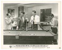 3c687 OCEAN'S 11 8x10 still '60 Sinatra, Dean Martin, Lawford & Sammy Davis around pool table!