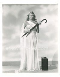 3c766 RITA HAYWORTH 7.75x10 still '47 full-length in beautiful gown from Down to Earth by Scott!