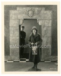 3c825 SLAVE OF FASHION 8x10 still '25 full-length Norma Shearer by elevator, Nothing to Wear!