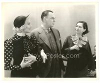 3c826 SLIGHTLY STATIC 8x10 still '35 angry man stands between Thelma Todd & Patsy Kelly!