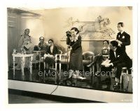 3c827 SLIGHTLY STATIC 8x10 still '35 Thelma Todd & other actors watch Patsy Kelly at microphone!