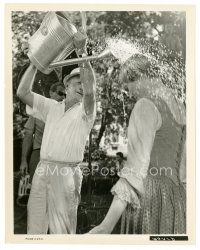 3c846 SOUND OF MUSIC candid 8x10 still '65 Julie Andrews gets soaked preparing for a scene!