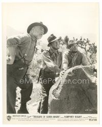 3c919 TREASURE OF THE SIERRA MADRE 8x10 still R53 Humphrey Bogart, Tim Holt & Walter Huston by rock