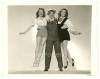 3c925 TWO GIRLS ON BROADWAY 8x10 still '40 George Murphy holding sexy Lana Turner & Joan Blondell!