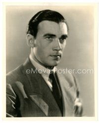 3c954 WALTER PIDGEON 8x10 still '30s very young close portrait wearing suit & tie by Elmer Fryer!