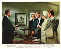 3c953 WALK DON'T RUN color 8x10 still '66 c/u of Cary Grant, Samantha Eggar & Jim Hutton in office!