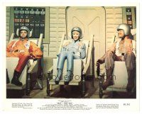 3c961 WAY WAY OUT color 8x10 still '66 astronaut Connie Stevens & Jerry Lewis ready for blast off!