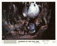 3c741 RAIDERS OF THE LOST ARK 8x10 mini LC #3 '81 classic scene of Ford running from boulder!