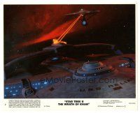 3c855 STAR TREK II 8x10 mini LC #2 '82 The Wrath of Khan, cool image of the Enterprise in space!