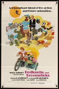 3f082 BEDKNOBS & BROOMSTICKS 1sh R79 Walt Disney, Angela Lansbury, great cartoon art!
