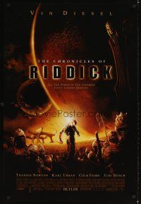3f132 CHRONICLES OF RIDDICK advance DS 1sh '04 Vin Diesel, Colm Feore, Thandie Newton!